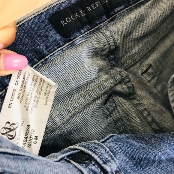 ROCK & REPUBLIC Kasandra Wide Leg Jeans Size 6 - Picture 10 of 10